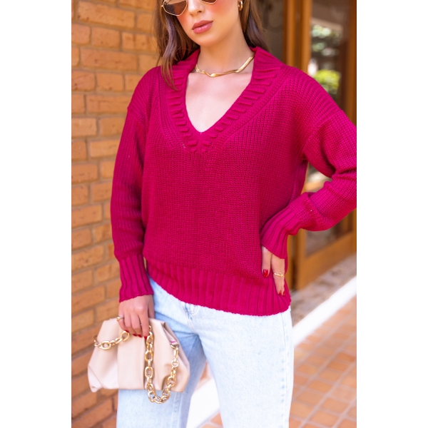 Blusa decote nervuras - Ref. 02200 - Areia