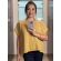 Blusa canoa ampla avesso - Ref.02512 - Linhaça dourada