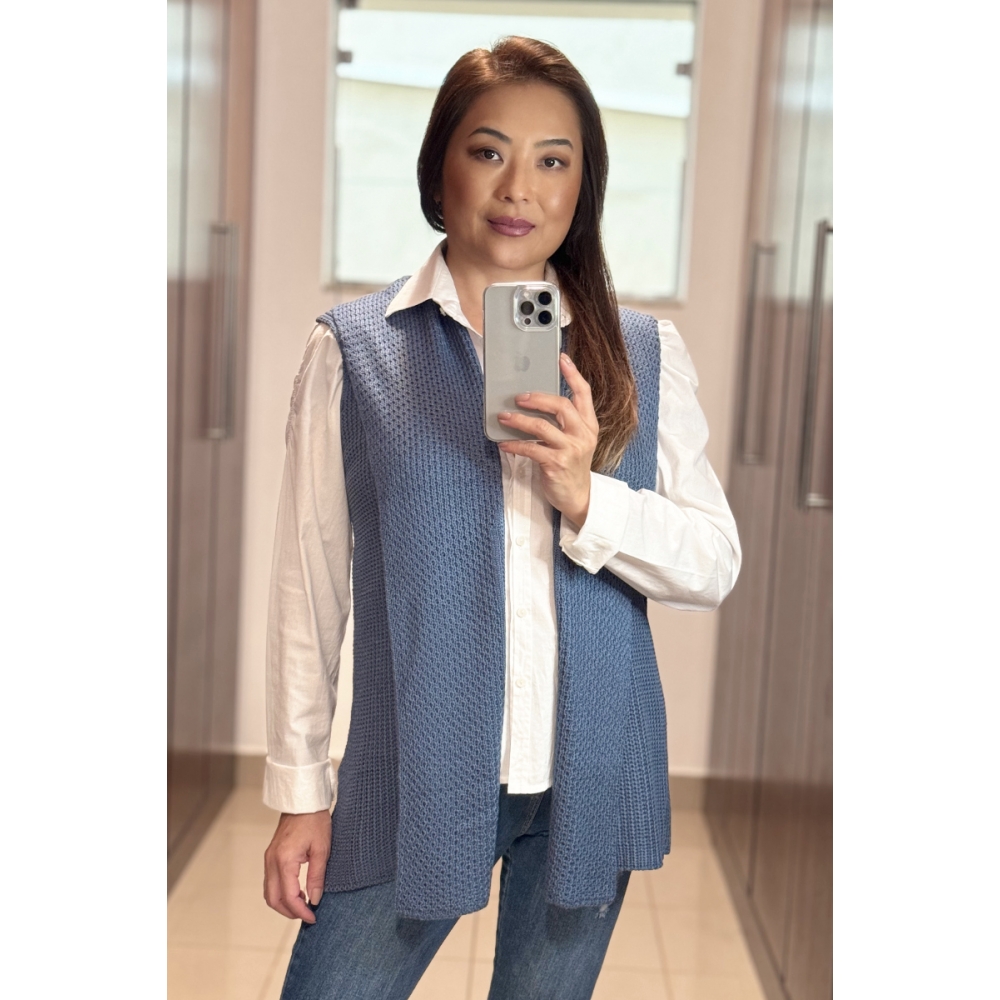 Colete fang - Ref. 02424 - Jeans