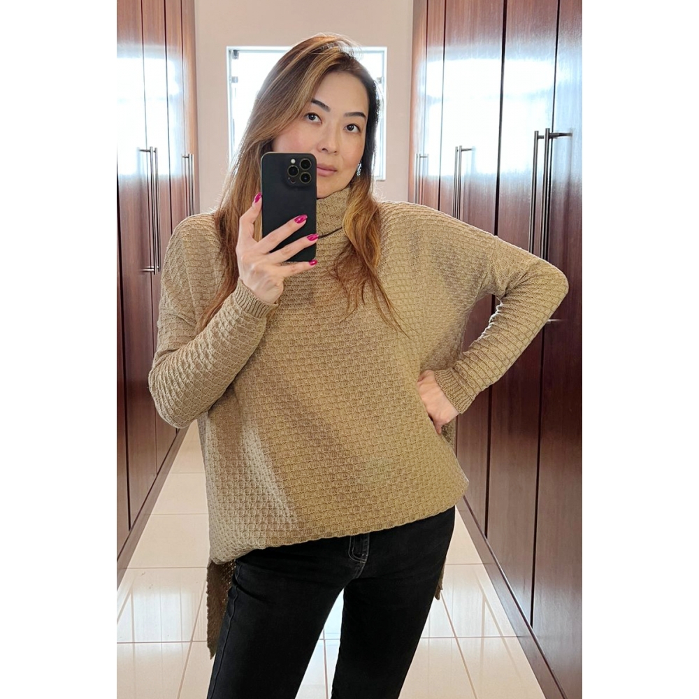 Blusa ampla pontinhos - Ref. 02238 - Khaki