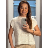 Blusa boho - Ref.02505 - Off white