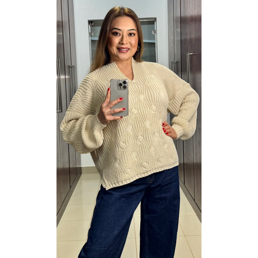 Blusa Thaís Ref - 02612 - Areia