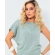 Blusa assimétrica laço - Ref. 26006 - Verde trevo