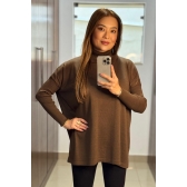 Blusa ampla Meg Ref - 02521 - Marrom