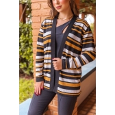 Casaco mix - Ref. 02217 - Mix mostarda