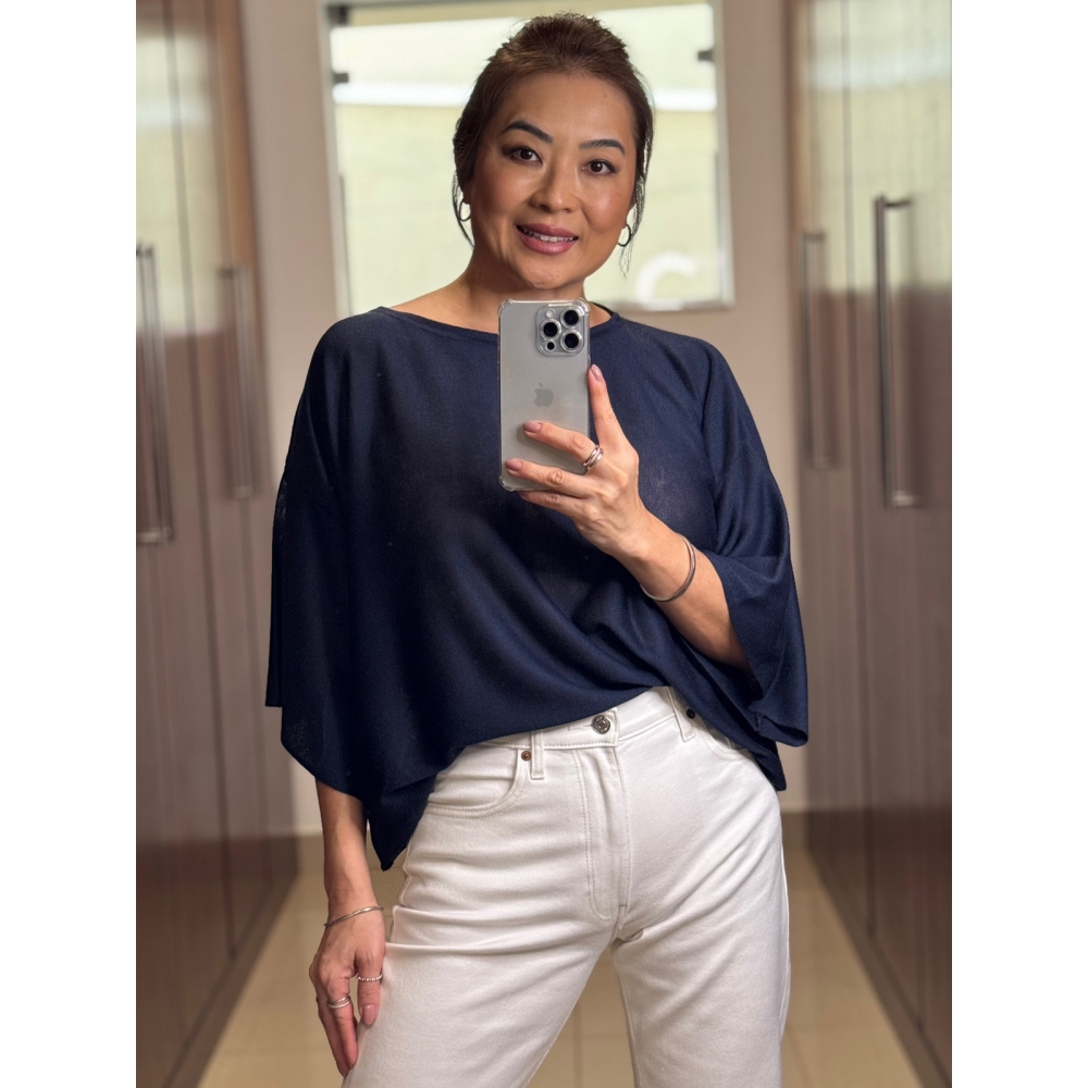 Blusa Lulu - Ref.24006 G - Marinho