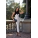 Vestido canoa busto bicolor - Ref 24001 - Branco/Preto