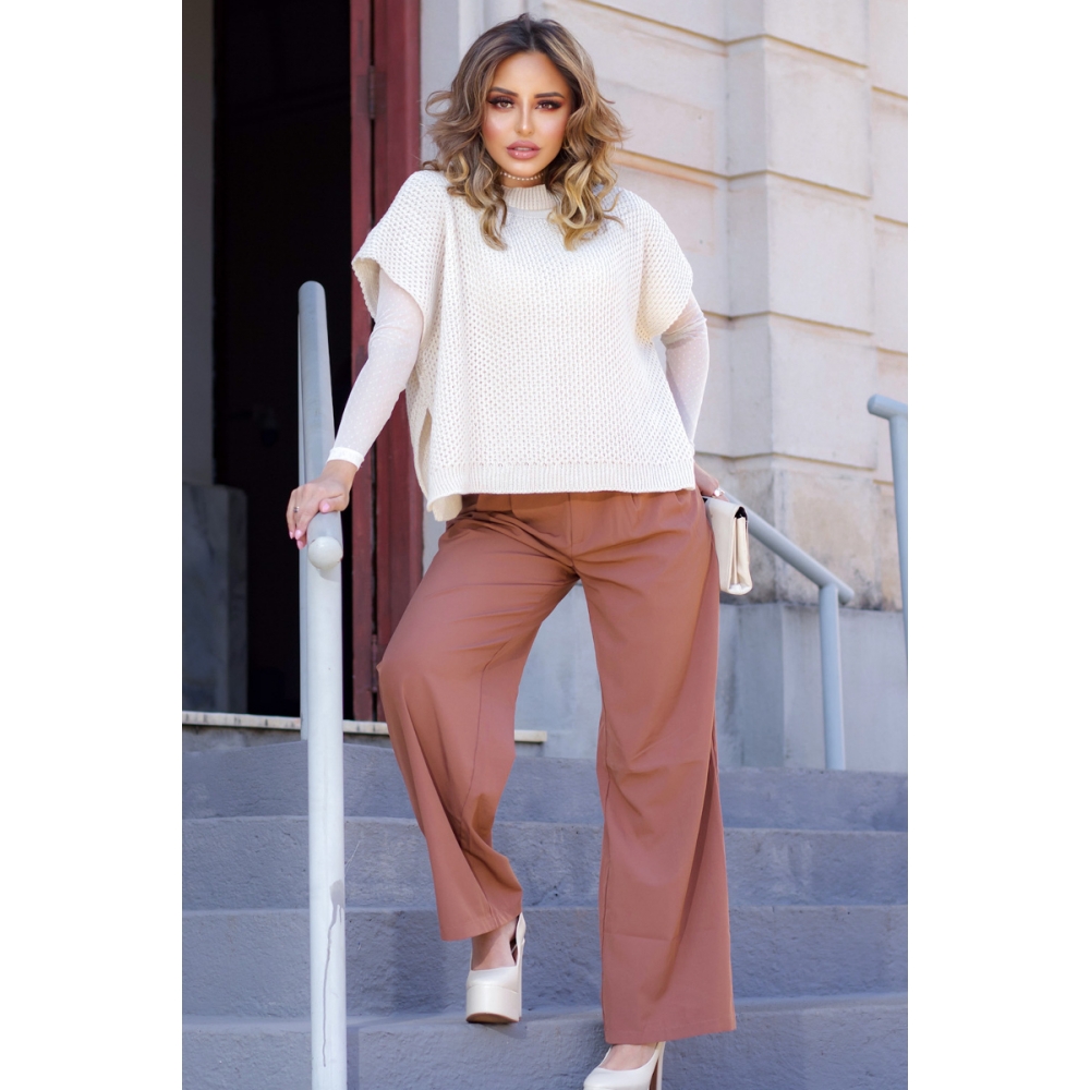 Cropped colete - Ref. 02352 - Areia