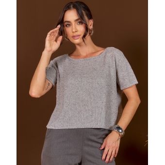 Blusa pérola mescla - Ref. 26002