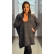 Poncho gola boba mousse - Ref.02511 - Joy preto