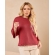 Blusa Carol fendas Ref. 02603 - Vermelho Páprica