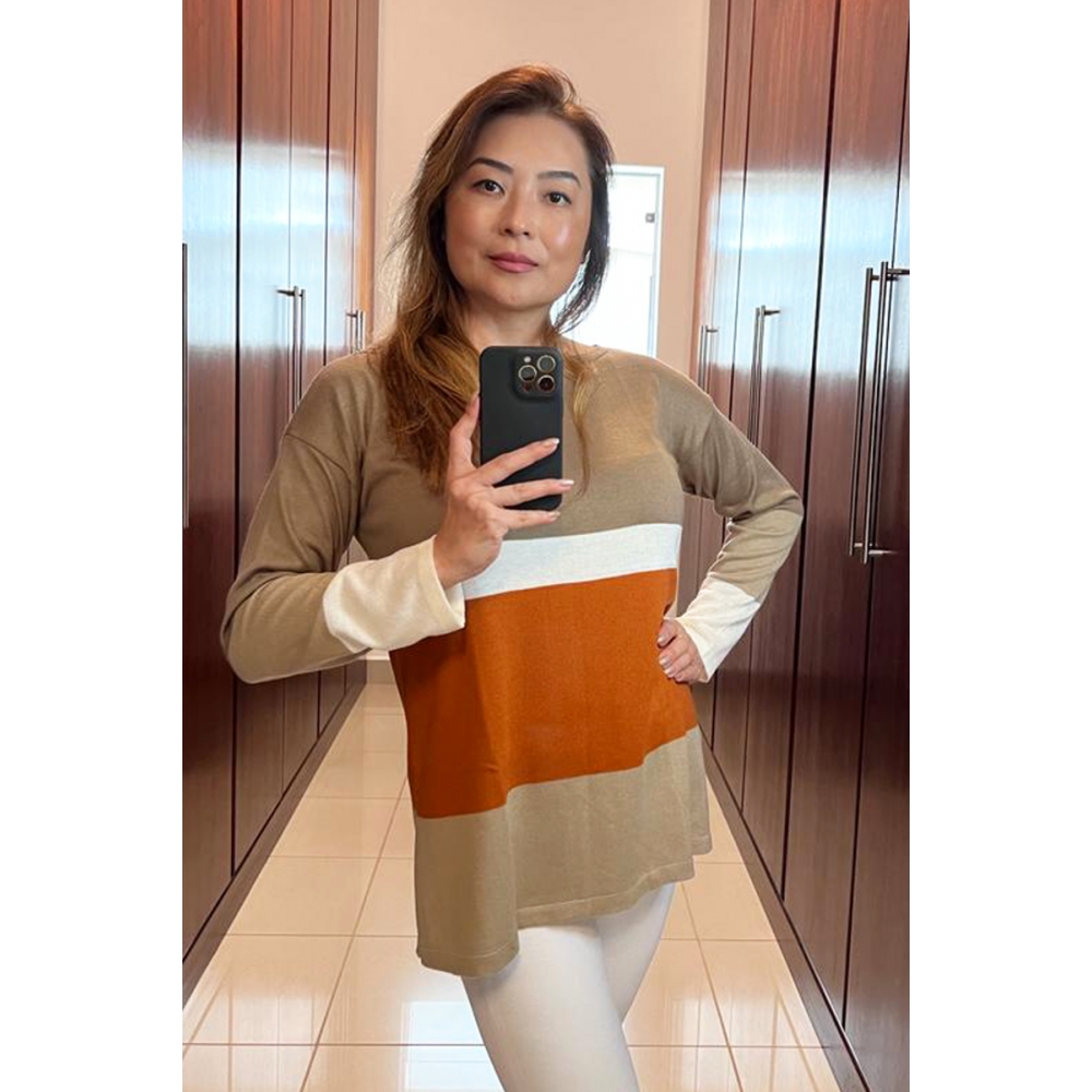 Maxi pull Oxford - Ref. 02117 - Variante Khaki