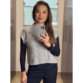 Blusa boho - Ref.02505 - Cinza