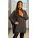 Poncho gola boba mousse - Ref.02511 - Joy preto
