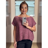 Blusa canoa ampla avesso - Ref.02512 - Vinho