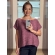 Blusa canoa ampla avesso - Ref.02512 - Vinho