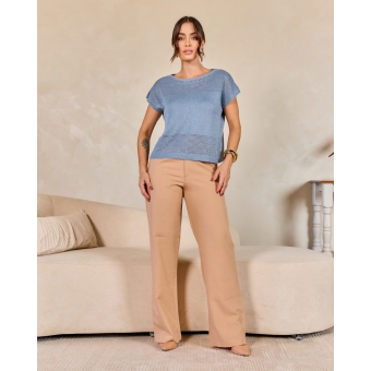 Blusa furinhos mescla - Ref. 26010