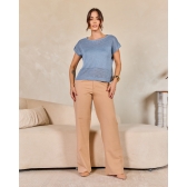 Blusa furinhos mescla - Ref. 26010 - Blue