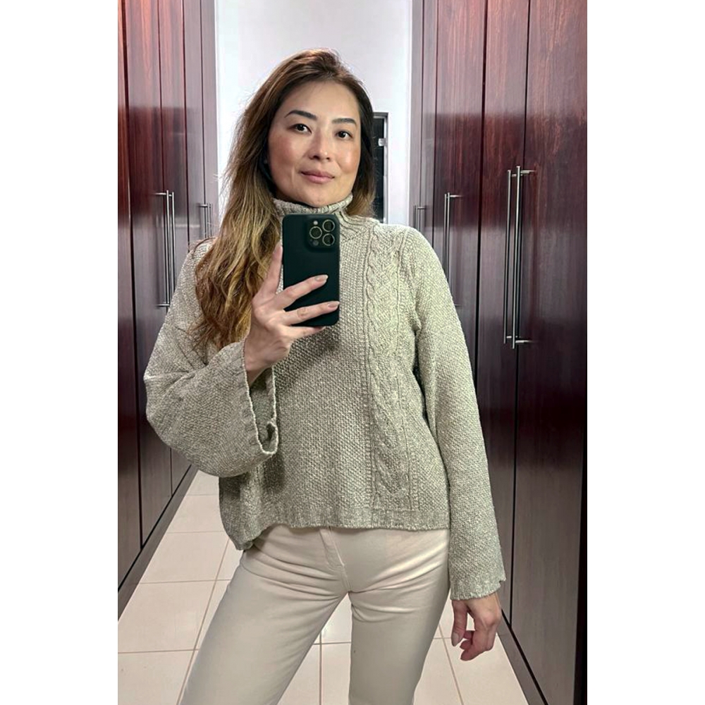 Blusa tranças Milano - Ref. 02316 - Papiro