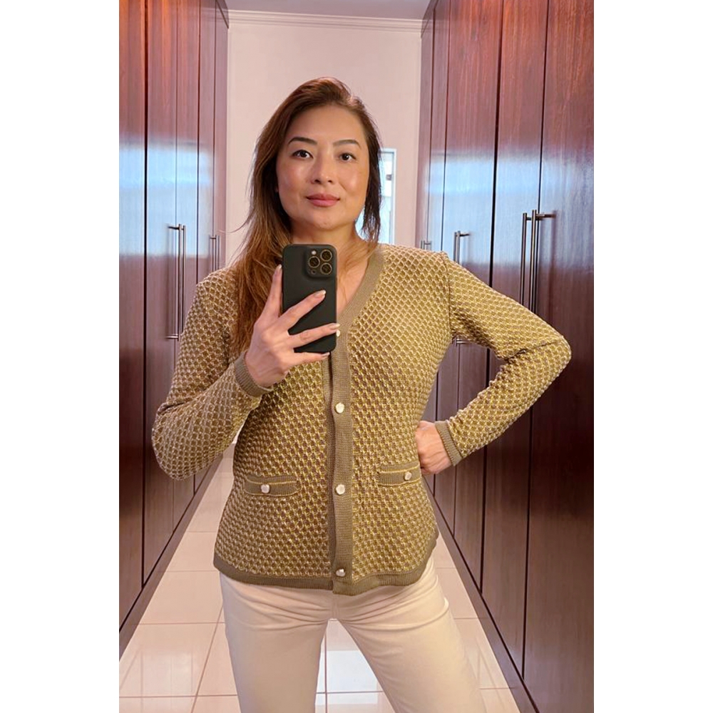 Casaqueto 4 botões Milano - Ref. 02318 - Khaki