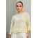 Blusa colmeia listras - Ref. 02605 - Amarelo manteiga e branco