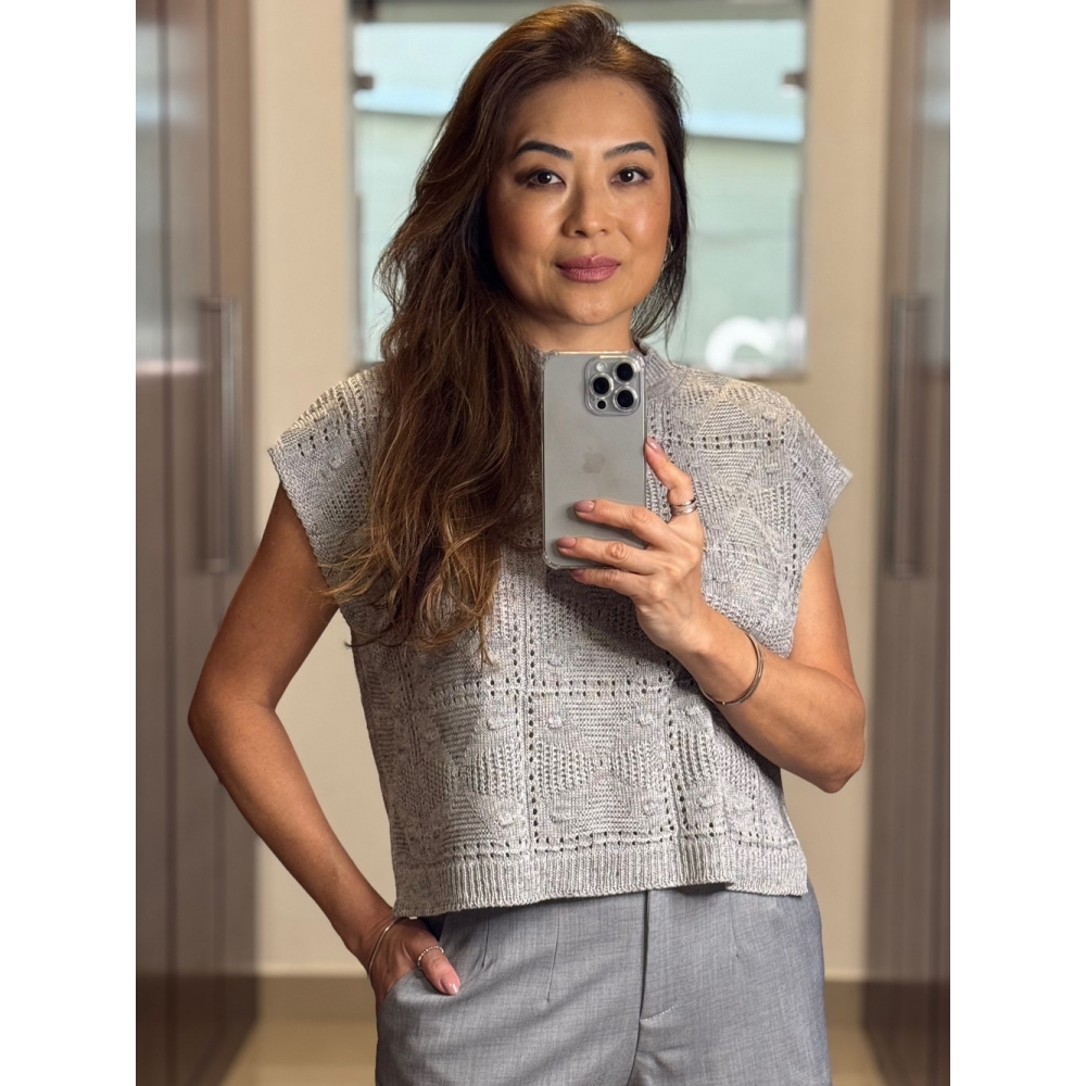 Blusa boho - Ref.02505 - Cinza