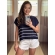 Blusa Betim - Ref.25000 - Marinho/branco