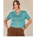 Blusa Eloá mescla - Ref. 02620 - Verde ágata