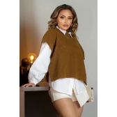 Cropped colete - Ref. 02352 - Preto