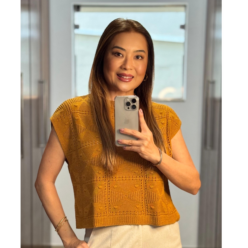 Blusa boho - Ref.02505 - Cúrcuma