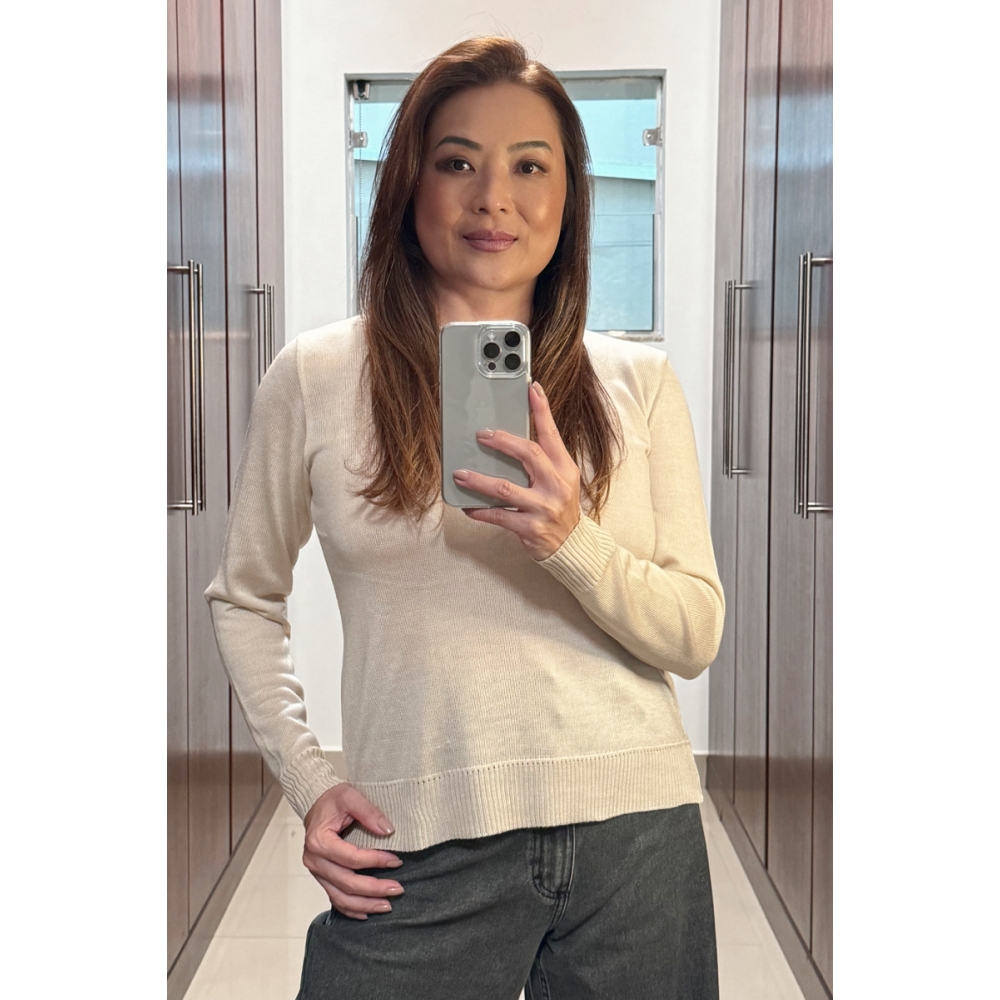 Blusa Ana - Ref. 02430 - Areia