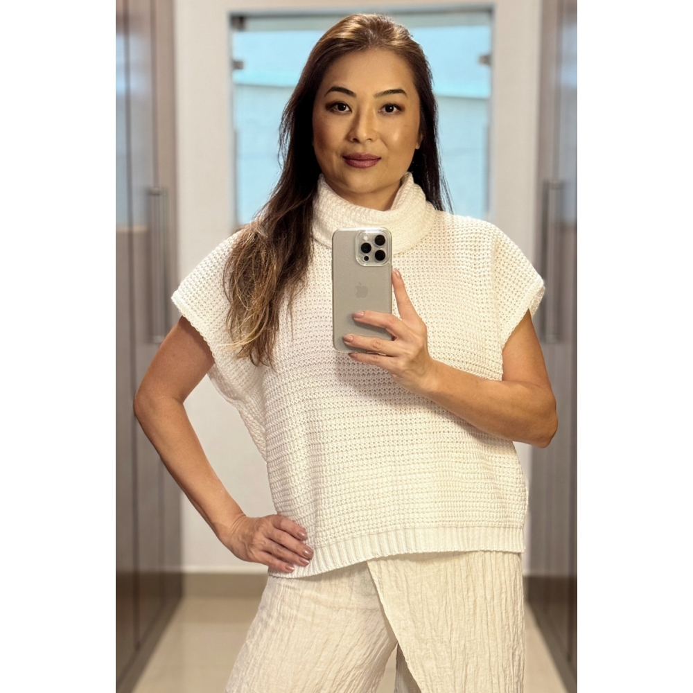 Blusa gola boba - Ref. 02416 - Branco