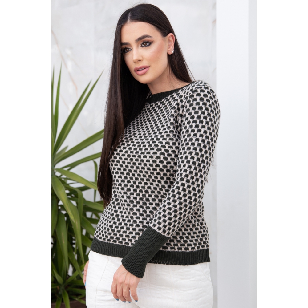 Blusa colmeia - Ref. 02303 - Verde