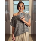 Blusa canoa ampla avesso - Ref.02512 - Khaki