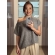 Blusa canoa ampla avesso - Ref.02512 - Khaki
