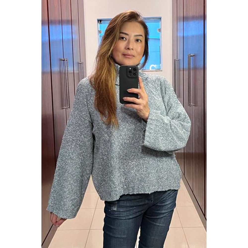 Blusa tranças Milano - Ref. 02316 - Blue