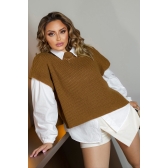 Cropped colete - Ref. 02352 - Vermelho