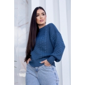 Blusa bolinha trança - Ref. 02301 - Vinho