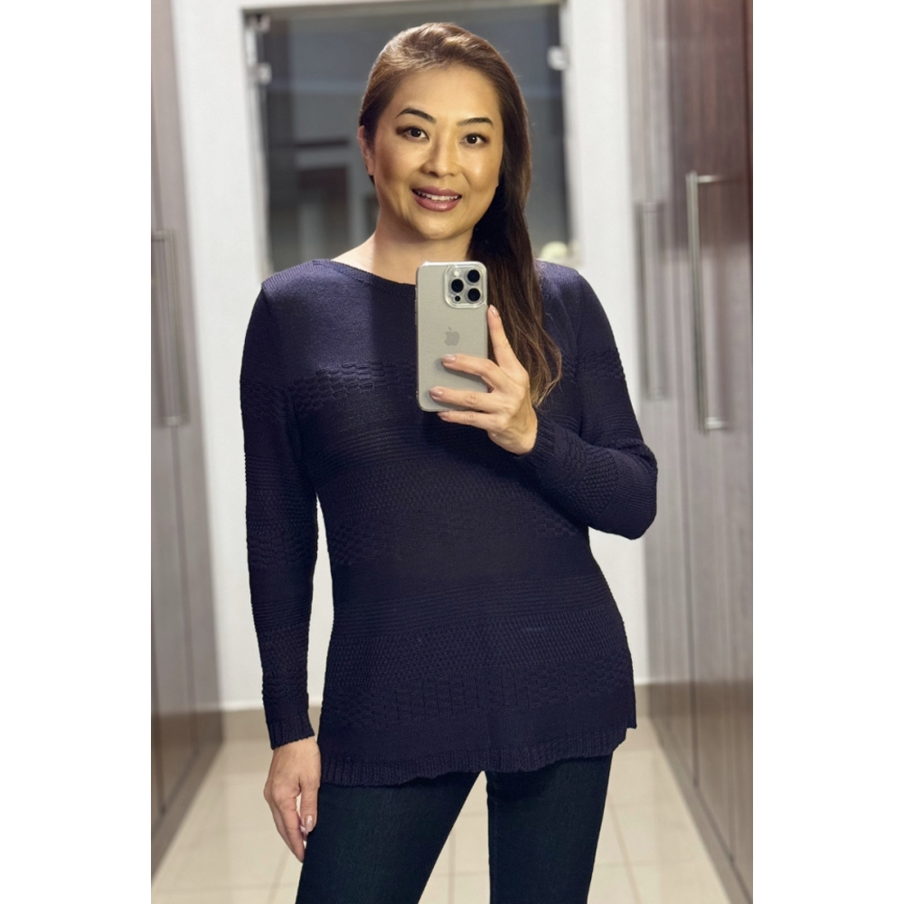 Maxipull texturas linha - Ref. 02408 - Marinho