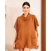 Poncho bolsos - Ref. 02214 - Marinho