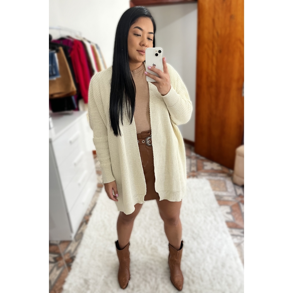 Maxi Kimono - Ref. 02213 - Areia