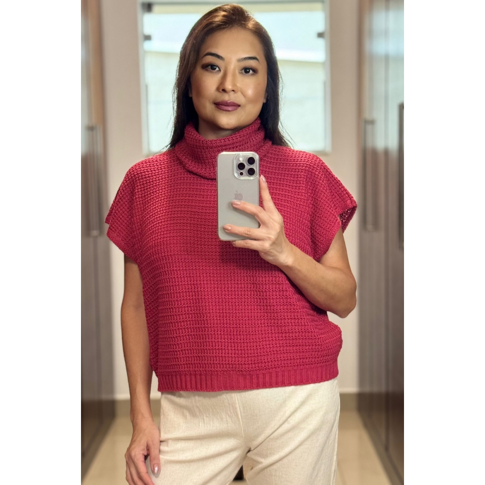 Blusa gola boba - Ref. 02416 - Pink