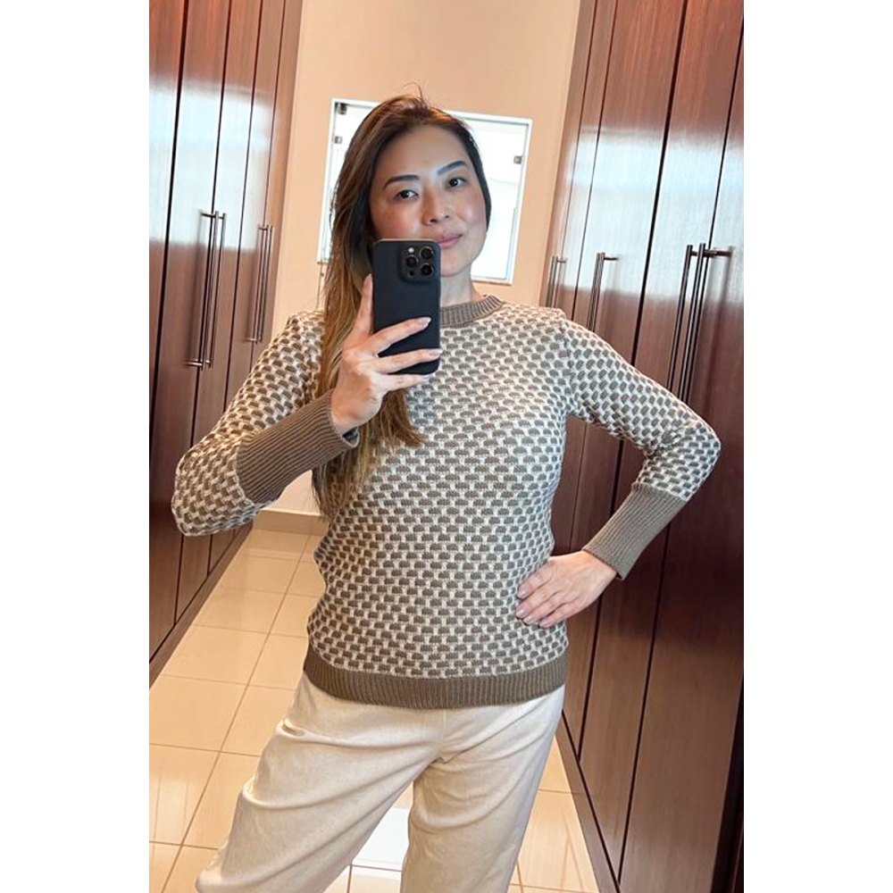 Blusa colmeia - Ref. 02303 - Khaki
