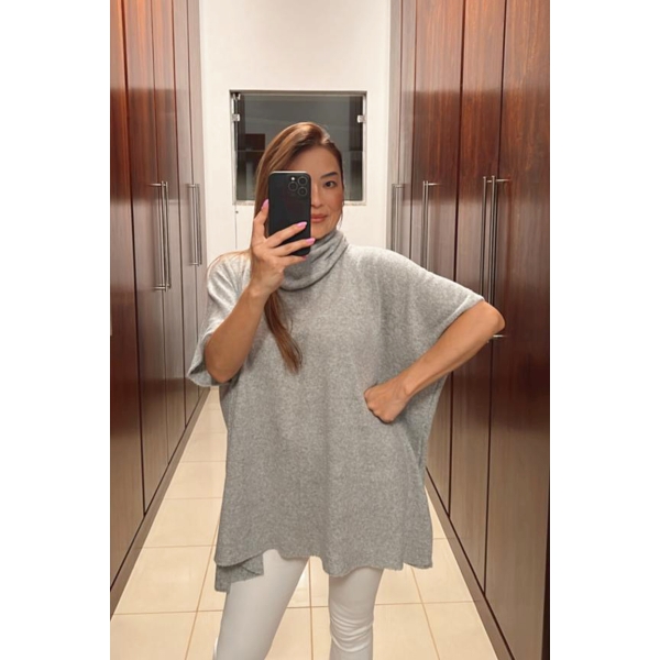 Poncho Britânia - Ref. 02315 - Cinza