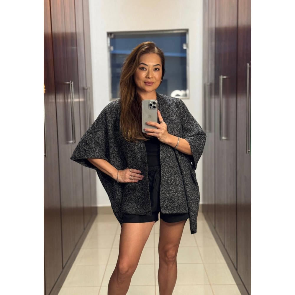 Kimono mousse - Ref.02507 - Preto joy