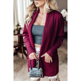 Casaco com bolsos lã - Ref. 02101 - Preto