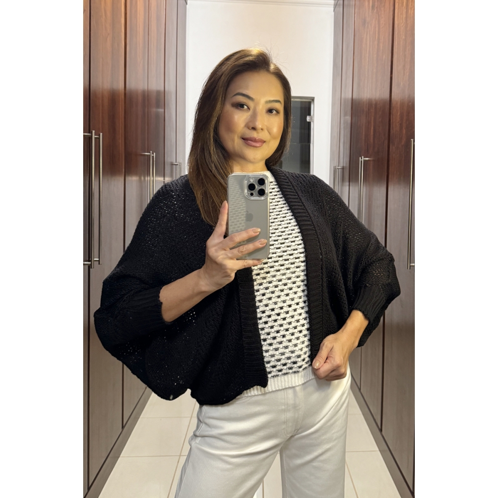 Casaco morcego - Ref. 02010 - Preto