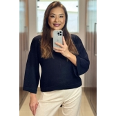 Blusa links ampla - Ref. 02431 - Preto