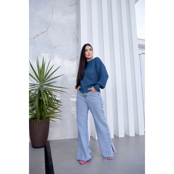 Blusa bolinha trança - Ref. 02301 - Preto