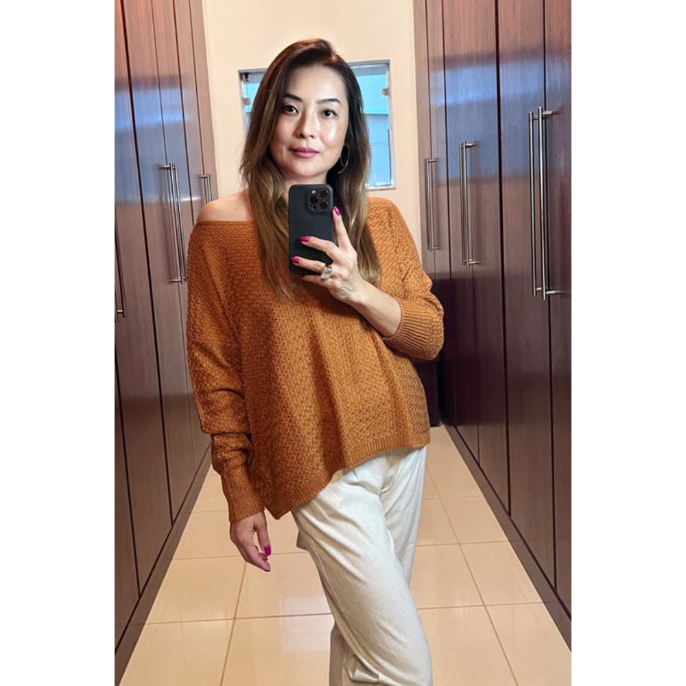 Blusa links ampla - Ref. 02223 - Cobre